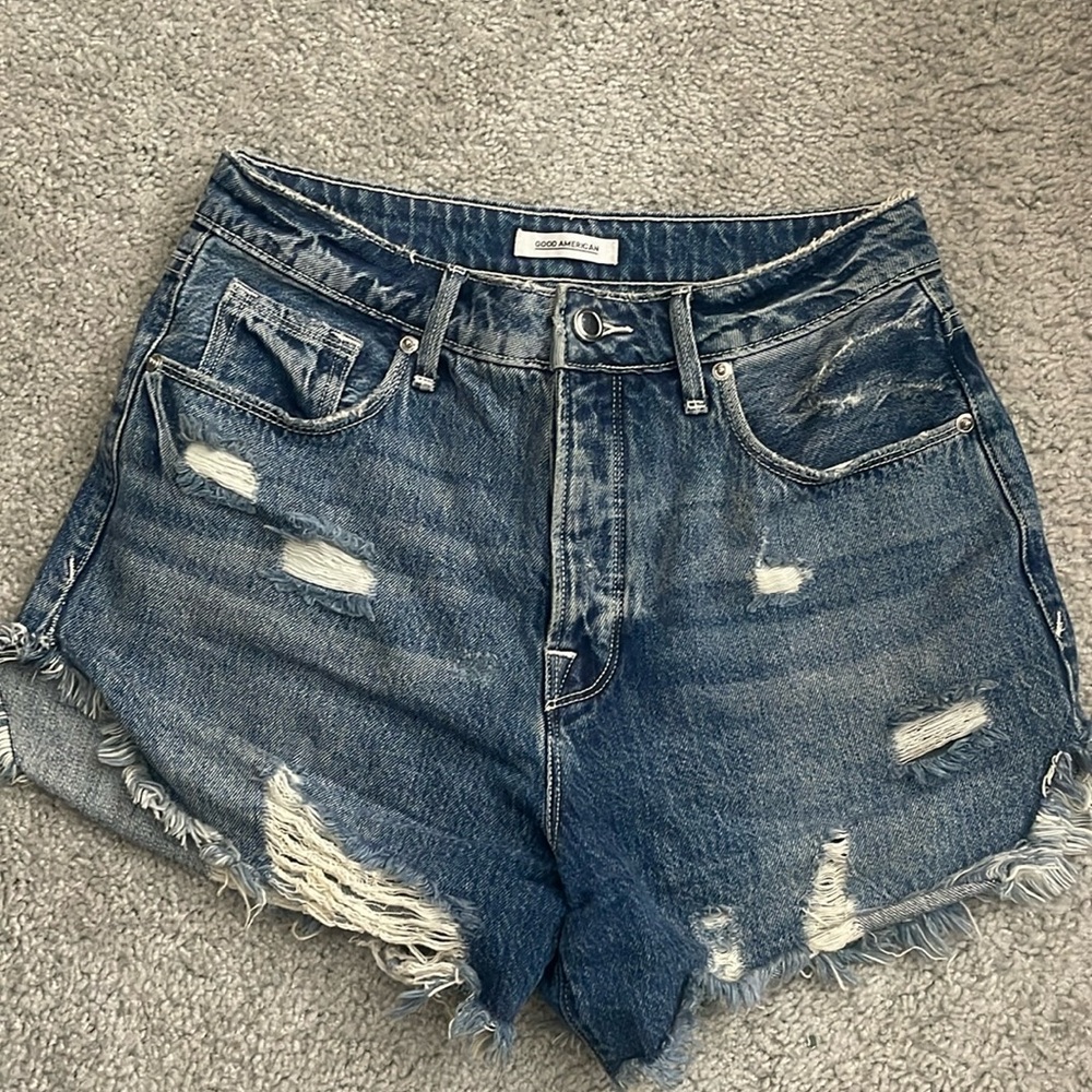 Good American high-waisted Jean Shorts
